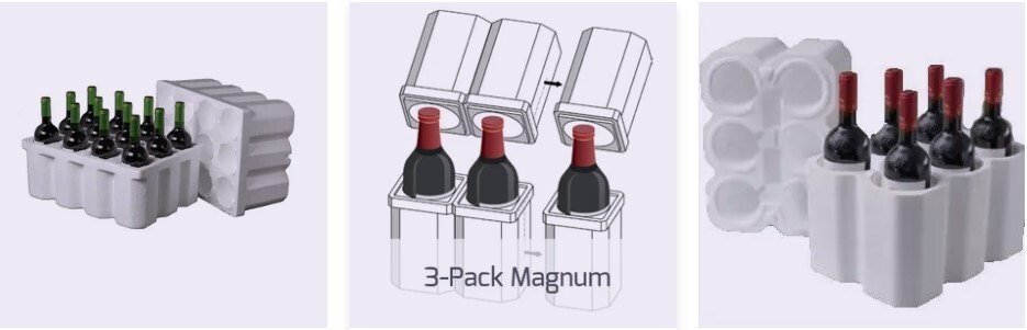 foam wine shippers